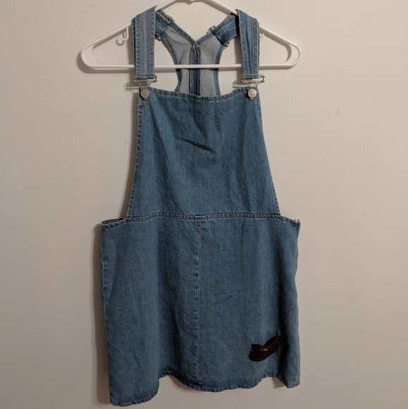 Topshop Dresses & Skirts - Topshop Overall Mini Jean Dress US 8